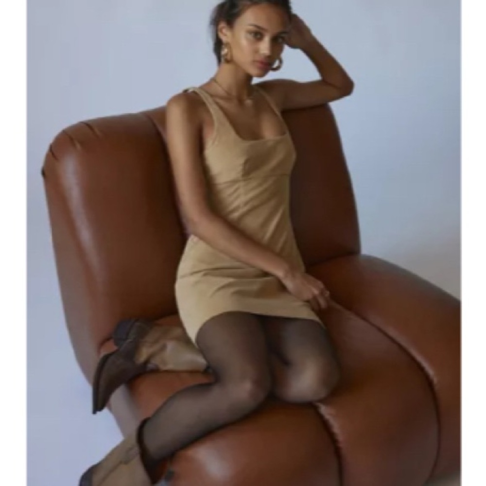 UO Lily Corduroy Empire Mini Dress